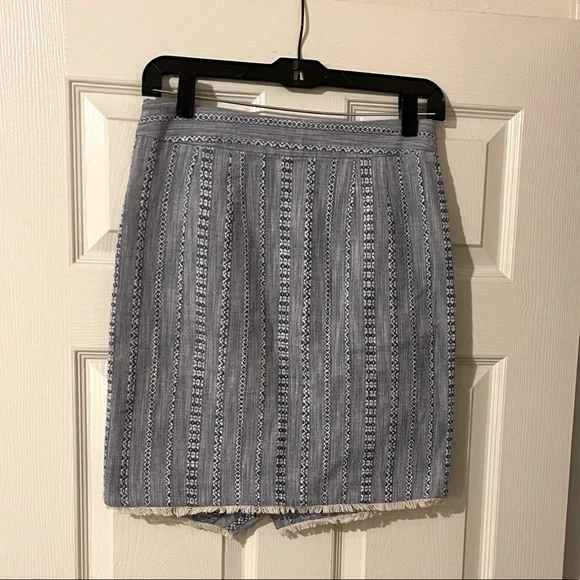 Ann Taylor LOFT vintage Textured/Structural Minimalist Pencil Skirt - Picture 3 of 6